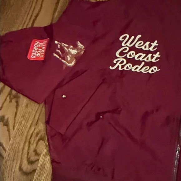 DAVI & DANI West Coast Rodeo Jacket - Wine & Cream Embroidery w/ patches medium - Picture 12 of 16